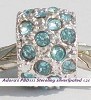Sterling verzilverde Pandora Style strassbead T553