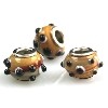 Verzilverde glasbedel camel met puntjes