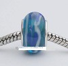 Glasbedel Turquoise-blauw gestreept