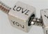 Verzilverde bedel Love You