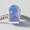 Set van 5 925 zilveren glasbedels Blauwe stip