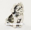 Sterling verzilverde bedel Hondje