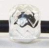 925 Sterling zilveren bedel Zigzag