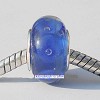 Set van 925 zilveren glasbedels Blauw met belletjes