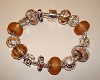 Pandora Style armband in goudbruin