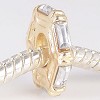Goldplated bedel met strass
