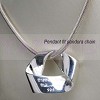 Tiffanystijl ketting Hart Puzzle