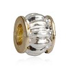 925 Sterling verzilverde bicolor bedel Twist