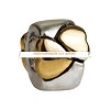 925 Sterling verzilverde bicolor bedel Harten