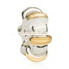 925 Sterling verzilverde bicolor spacer
