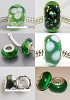 Set van 6 Pandora Style bedels in groen