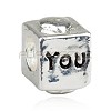 925 Sterling silverplated bedel Love You