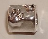 925 Sterling silverplated bedel Pootjes