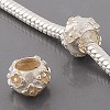 925 Sterling zilveren bedel Bol met bloemen