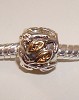 925 Sterling silverplated bicolor bedel Leafs