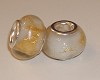Glasbedel Wit met goudfolie