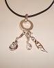 925 zilveren Thomas Sabostyle clip on met topaaskleurig strass
