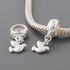 925 Sterling zilveren dangle Vogeltje