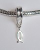 Sterling verzilverde dangle Vis