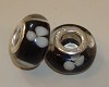 Pandora Style bedel Zwart met witte bloem3