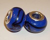 Glasbedel Blauw zwarte golf