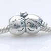 925 Sterling zilveren bedel Jongen en Meisje