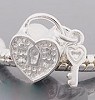 925 Sterling zilveren bedel Key to my heart2