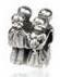 925 Sterling zilveren bedel Vader, moeder en baby